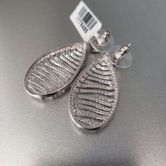 Karis Diamond Accent Chandelier Dangle Earrings Platinum Bond Brass 3 Pairs - Picture 4 of 16